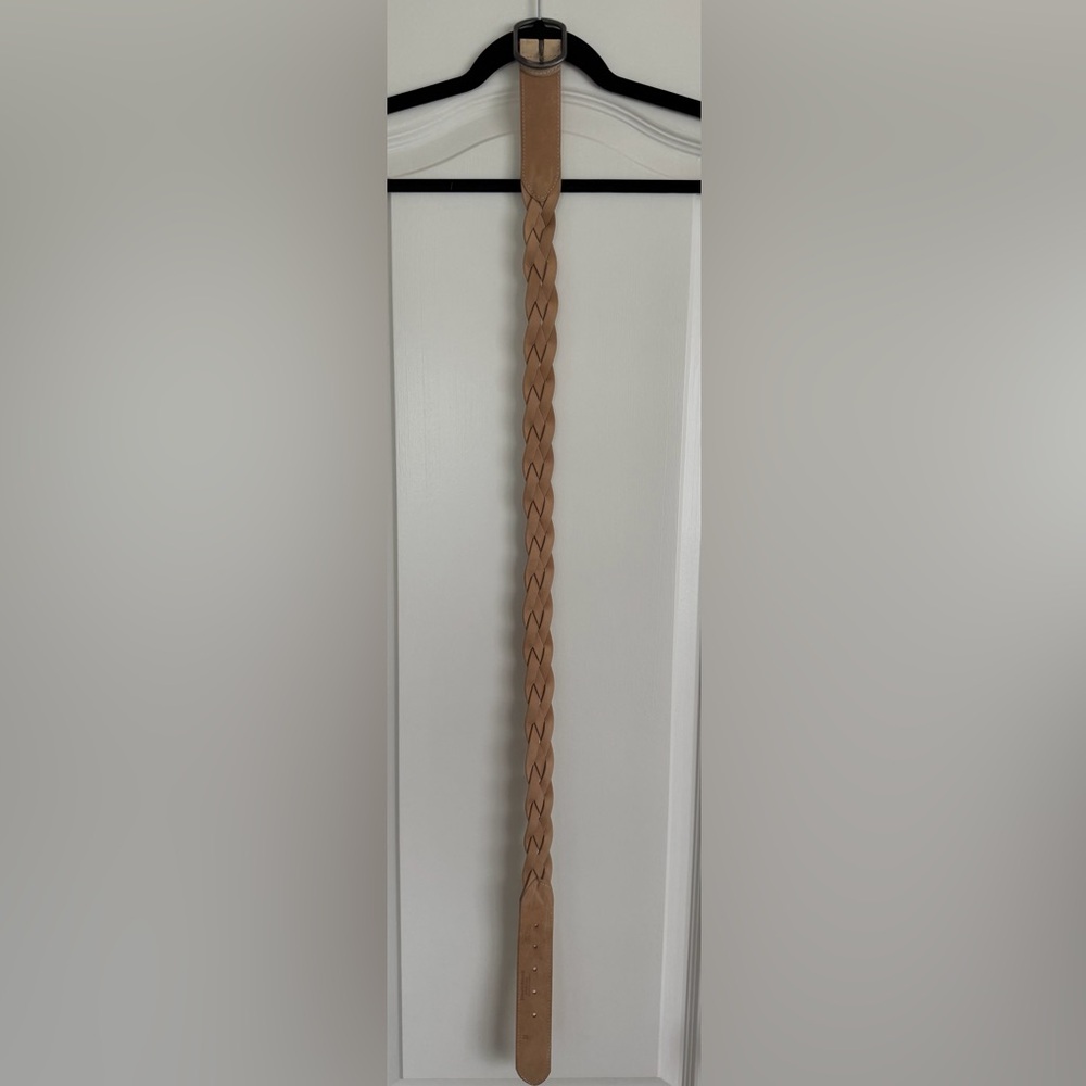 Streets Ahead Braided Tan Leather Belt - Picture 2 of 10